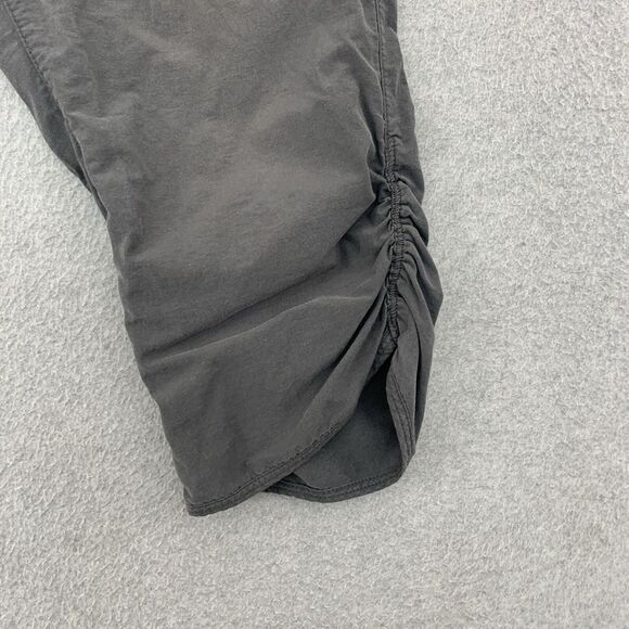 Woolrich Cropped Pants Size 10 Rouched Gray Hiking Nylon Blend Gray - Picture 5 of 16